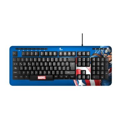 Teclado Alámbrico Marvel Edición Capitán America XTK-M401CA
