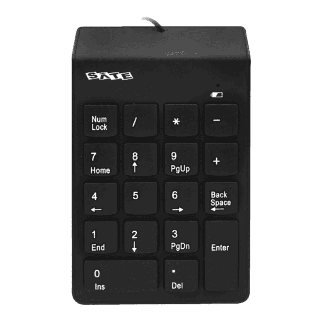 Teclado Numérico Sate AK – 184 USB – Negro