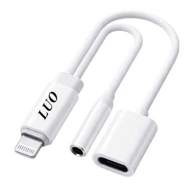 Adaptador de Celular Puerto Auxiliar + Puerto Lightning Luo LU-05