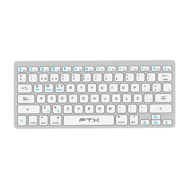 Teclado FTXB1000 Ultra Slim Inalámbrico - Plata (Español)