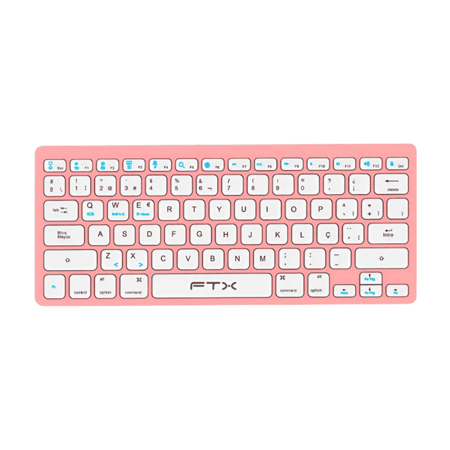 Teclado FTXB1000 Ultra Slim Inalámbrico – Rosa (Español)