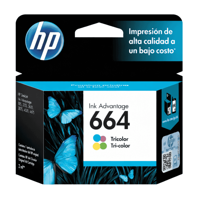 Cartucho  HP 664 - Tricolor 2ML