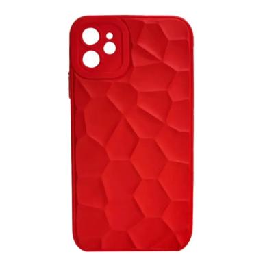 Case Silicona Dura iPhone 11- Rojo 