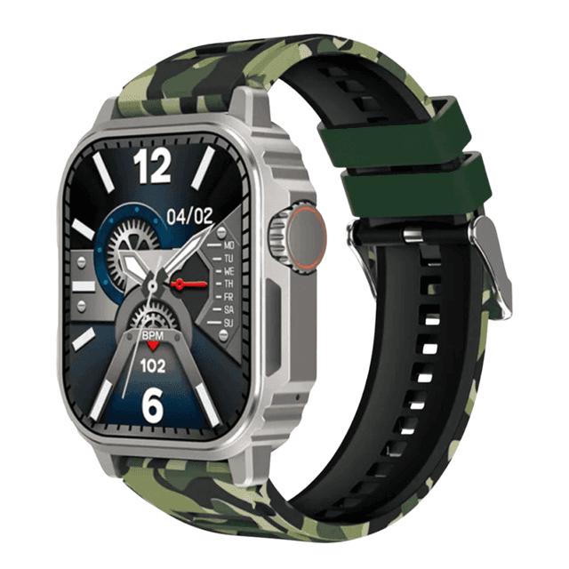 Reloj Smartwatch Blulory SV Watch - Camuflado/Plata
