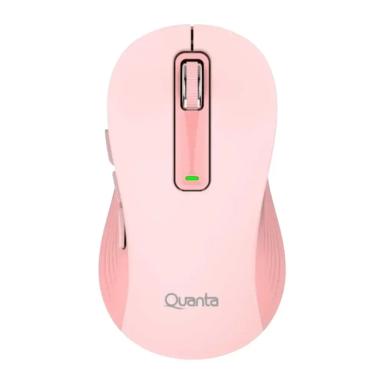 Mouse Inalámbrico Quanta CLICK&GO Rosa QTMO140