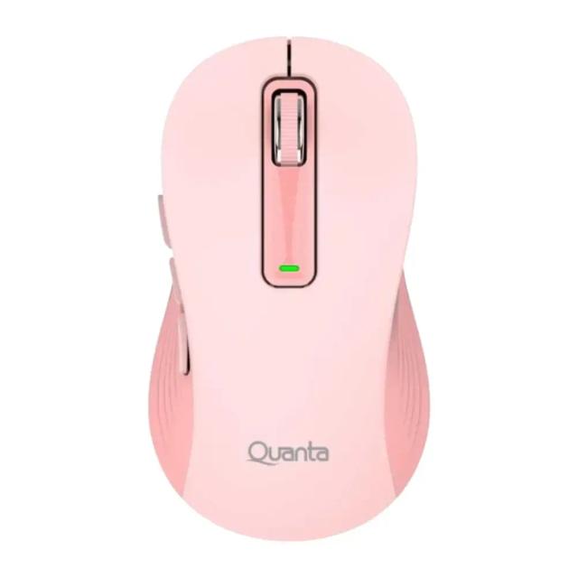 Mouse Inalámbrico Quanta CLICK&GO Rosa QTMO140