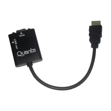 Adaptador HDMI/VGA Quanta con Audio 1080p/720p QTHDV34 