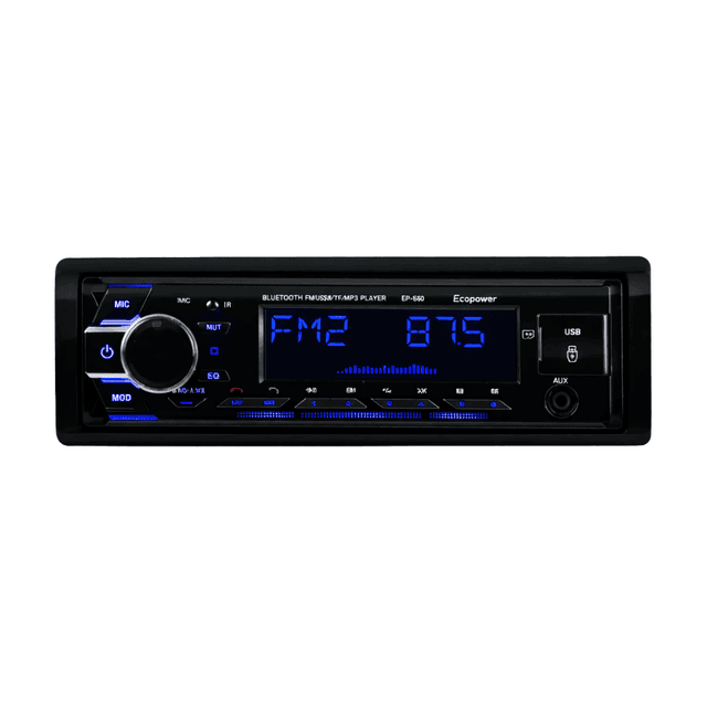Autoradio  45W - USB/SD/AUX Bluetooth Ecopower EP-650