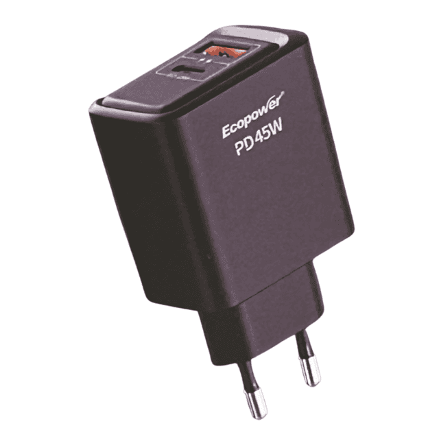  Cargador Ecopower 100W 3 puertos 1 USB-A / 2 USB-C EP-7073