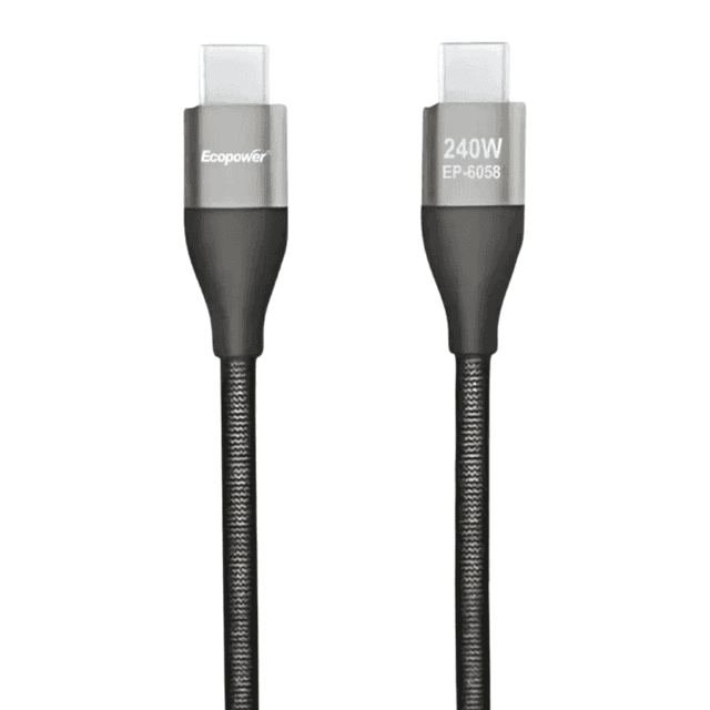 Cable Ecopower 240W USB-C a USB-C 1.2m EP-6056