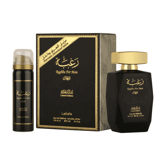  Lattafa Set Raghba For Men 100ML + Deo 50ML