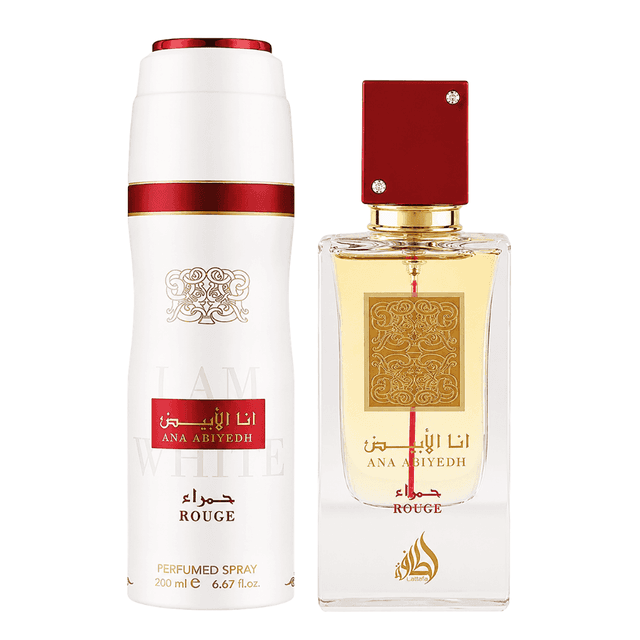 Set Lattafa Ana Abiyedh Rouge – 2 Unidades