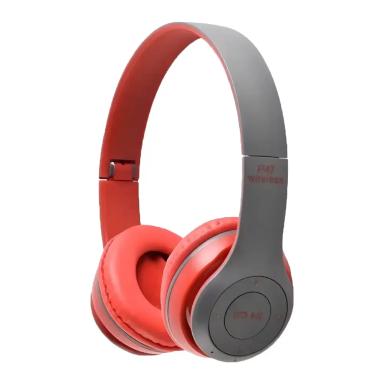 Auriculares inalámbricos Bluetooth  P47- Rojo