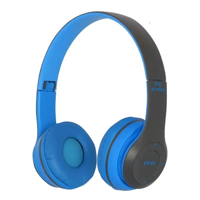 Auriculares inalámbricos Bluetooth P47- Azul