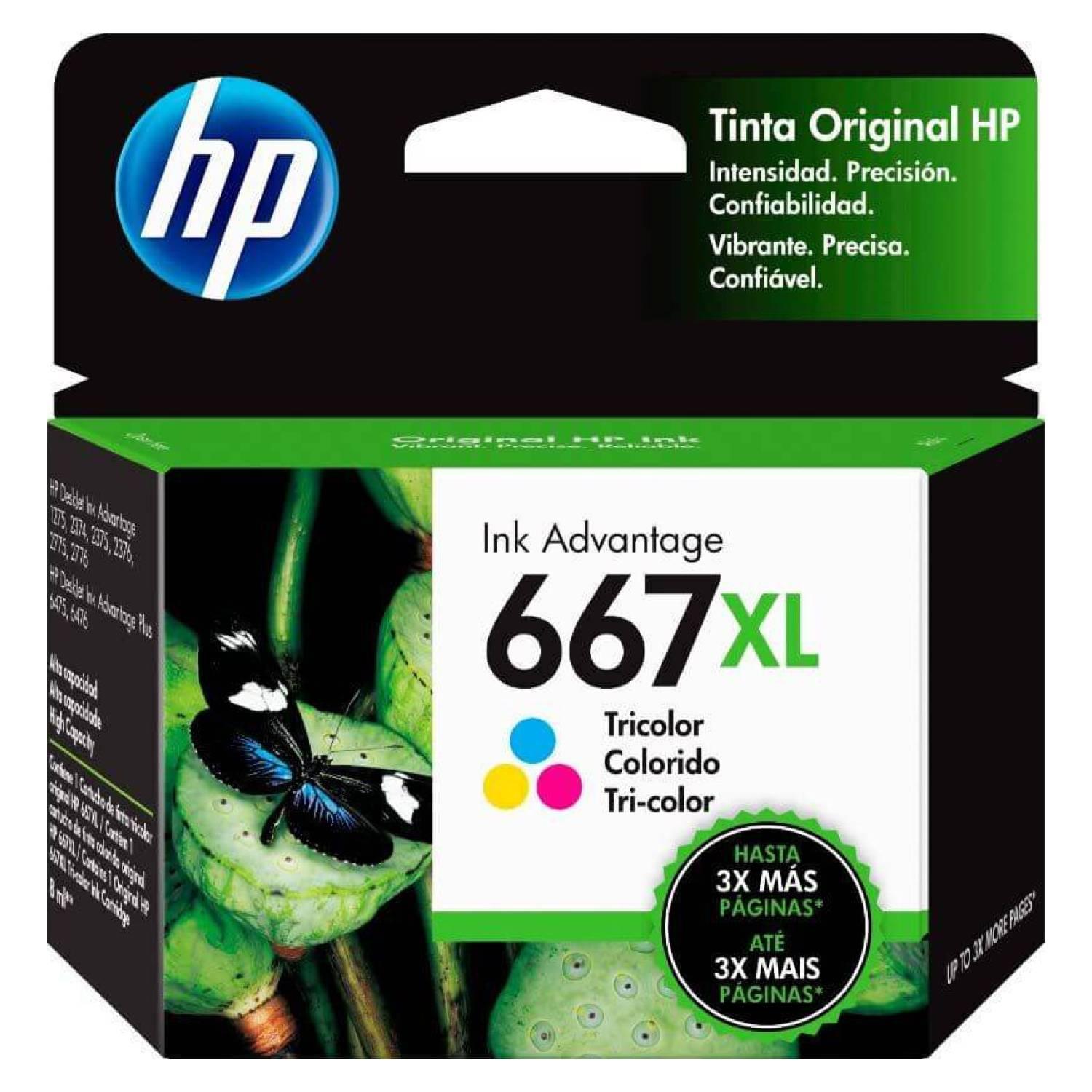 TINTA HP 667 TRICOLOR XL 8,5ML