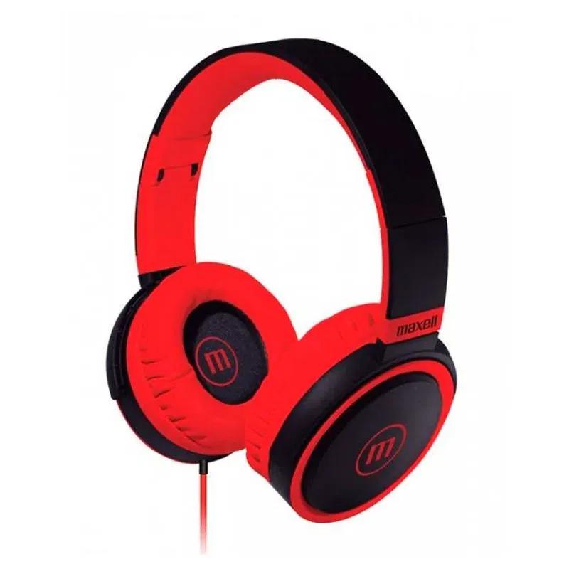 AURICULAR MAXELL HP-B52 ROJO/NEGRO