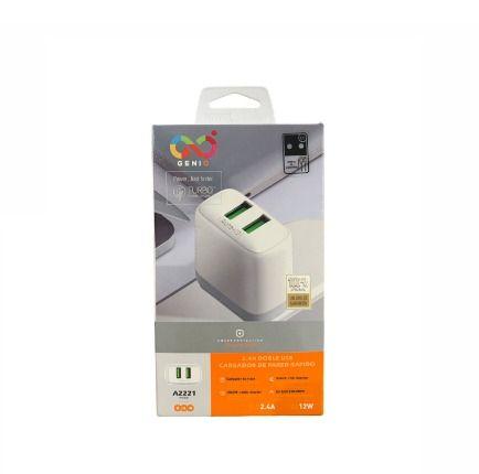 CARGADOR GENIO A2221 2.A 12W LIGHTING.