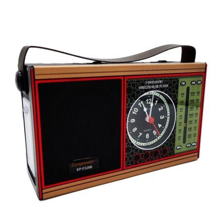 RADIO AM/FM RECARGABLE ECOPOWER EP-F208B