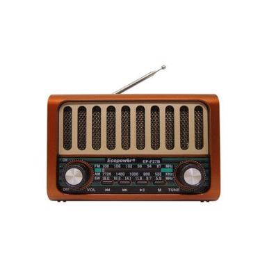 RADIO RECARGABLE CON BLUETOOTH ECOPOWER EP-F27 USB/SD/BLT